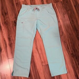 🩺🏥🩵 FIGS Kade Cargo Scrub Pants - Aqua, Size L